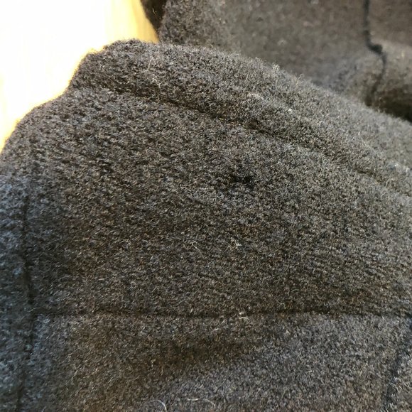 DUARTE BLACK BOILED WOOL FULL ZIP JACKET S * - Picture 15 of 16